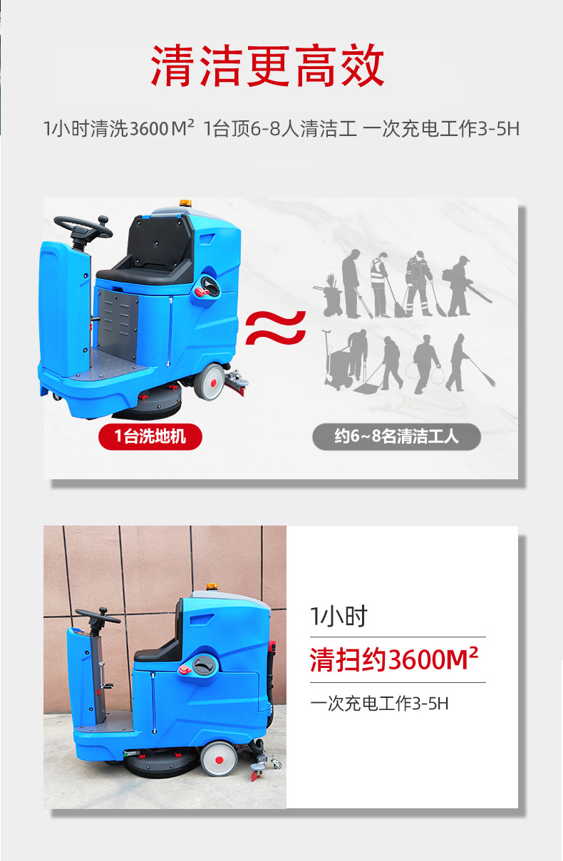 西藏驾驶式洗地机更适合用在高铁站